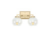 Elliott 2-Light Vanity Light in Brushed Champagne Bronze with Alabaster Shade (3094-BA2 BCB-ALA)
