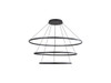 Veritas 3 Tier - 59" LED Ring Chandelier in Sand Black (5460-59-47-35 SNB)