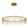 Lucerna 39" LED Chandelier in Stainless Steel Gold (5461-39 SSG)