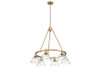 Orwell 6-Light Chandelier in Brushed Champagne Bronze with Clear Glass (3306-6 BCB-CLR)