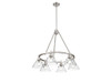Orwell 6-Light Chandelier in Pewter with Clear Glass (3306-6 PW-CLR)