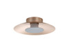 Luma LED Flush Mount - 12" in French Gold with Graphite Shade (6400-FM12 FRG-GRA)