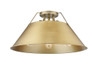 Orwell 3-Light Flush Mount in Aged Brass with Brushed Champagne Bronze (3306-3FM AB-BCB)