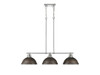 Duncan Small Pendant with Rod in Matte Black with Clear Glass (3602-3LP CH-RBZ)