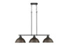 Duncan Small Pendant with Chain in Matte Black with Clear Glass (3602-3LP BLK-RBZ)