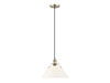 Orwell 14" Wide Large Pendant in Aged Brass with Opal Glass (3306-L AB-OP)