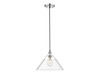 Orwell 14" Wide Large Pendant in Chrome with Clear Glass (3306-L CH-CLR)