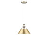 Orwell 10" Wide Medium Pendant in Aged Brass with Brushed Champagne Bronze (3306-M AB-BCB)