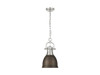 Duncan Small Pendant with Chain in Pewter with Rubbed Bronze (3602-S PW-RBZ)