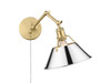 Orwell Articulating Wall Sconce in Brushed Champagne Bronze with Chrome (3306-A1W BCB-CH)