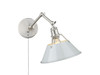 Orwell Articulating Wall Sconce in Pewter with Dusky Blue (3306-A1W PW-DB)