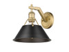 Orwell 1-Light Wall Sconce in Brushed Champagne Bronze with Matte Black (3306-1W BCB-BLK)