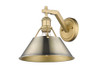 Orwell 1-Light Wall Sconce in Brushed Champagne Bronze with Aged Brass (3306-1W BCB-AB)