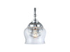 Daphne 1-Light Wall Sconce in Chrome with Clear Glass (3610-1W CH-CLR)
