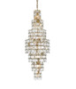 Elegant Furniture and Lighting Adaline 24 Inch Chandelier In Satin Gold (1050SR24SG)