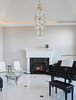 Elegant Furniture and Lighting Adaline 24 Inch Chandelier In Satin Gold (1050SR24SG)