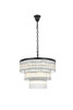 Harlow 32 Inch Chandelier In Black (1070G32BK)