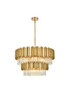 Willow 32 Inch Chandelier In Satin Gold (3400G32SG)