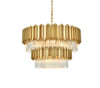 Willow 32 Inch Chandelier In Satin Gold (3400G32SG)