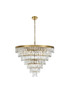Josephine32 Inch Round Chandelier In Satin Gold (1060D32SG)