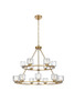 Cadence 36 Inch Two-Tier Chandelier In Satin Gold (5100L236SG)