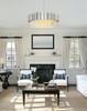 Elegant Furniture and Lighting Willow 32 Inch Chandelier In Chrome (3400D32C)