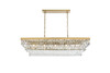 Josephine 48 Inch Rectangular Chandelier In Satin Gold (1060G48SG)