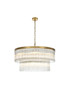 Harlow 32 Inch Chandelier In Satin Gold (1070D32SG)