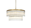 Harlow 32 Inch Chandelier In Satin Gold (1070D32SG)
