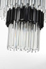 Willow 59 Inch Chandelier In Black (3400GR59BK)