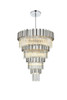 Elegant Furniture and Lighting Willow 40 Inch Chandelier In Chrome (3400GR40C)
