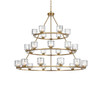 Cadence 48 Inch Three-Tier Chandelier In Satin Gold (5100L348SG)