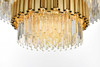 Willow 40 Inch Chandelier In Satin Gold (3400G40SG)