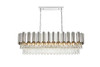 Willow 47 Inch Rectangular Chandelier In Chrome (3401G47C)