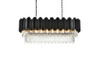 Willow 36 Inch Chandelier In Black (3401G36BK)