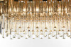 Willow 36 Inch Rectangular Chandelier In Satin Gold (3401G36SG)