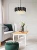 Elegant Furniture and Lighting Willow 24 Inch Chandelier In Black (3400D24BK)