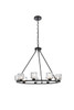 Cadence 32 Inch Chandelier In Black (5100D32BK)