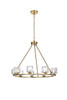 Elegant Furniture and Lighting Cadence 32 Inch Chandelier In Satin Gold (5100D32SG)