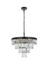 Josephine 20 Inch Round Chandelier In Black (1060D20BK)
