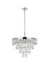 Josephine 20 Inch Round Chandelier In Chrome (1060D20C)