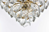 Elegant Furniture and Lighting Adaline 20 Inch Chandelier In Satin Gold (1050D20SG)