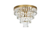 Josephine 18 Inch Flush Mount In Satin Gold (1060F18SG)
