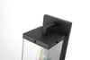 Elegant Furniture and Lighting Julien 7 Inch Outdoor Wall Sconce In Black (OD408W17BK)