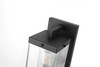 Elegant Furniture and Lighting Keaton 6 Inch Outdoor Wall Sconce In Black (OD409W15BK)
