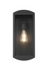Miles 7 Inch Outdoor Wall Sconce In Black (OD410W16BK)