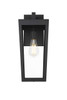 William 8 Inch Outdoor Wall Sconce In Black (OD405W18BK)