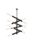 Ari 6-Bar Pendant In Black (2085L6BK)