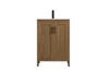 Finnley 24 Inch Single Bathroom Vanity In Walnut Brown (VF25124WB)