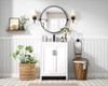 Finnley 24 Inch Single Bathroom Vanity In White (VF25124MWH)